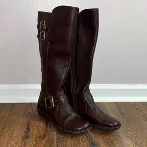 B.O.C. Women's Brown Leather Boots size 7.5